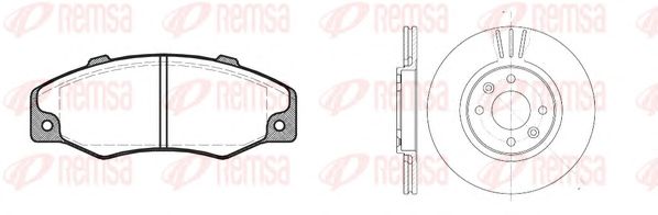 Set frana, frana disc