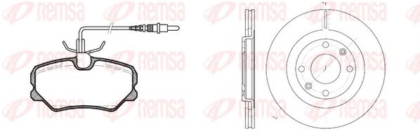 Set frana, frana disc