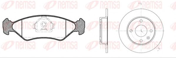 Set frana, frana disc