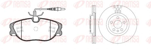 Set frana, frana disc