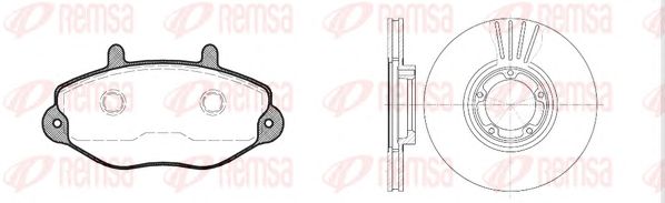 Set frana, frana disc