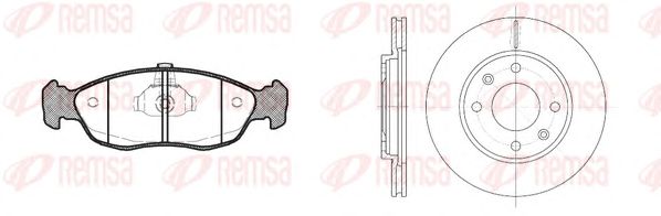 Set frana, frana disc