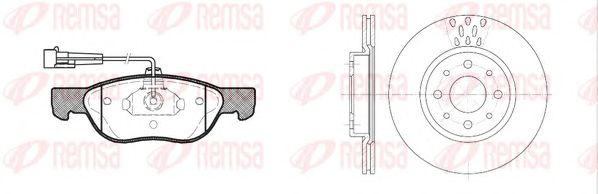 Set frana, frana disc