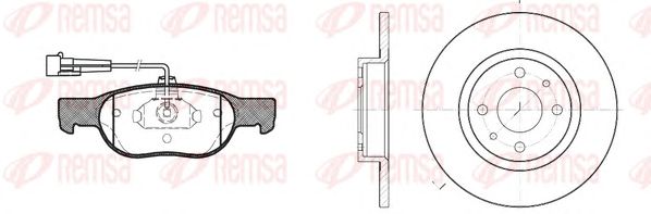 Set frana, frana disc