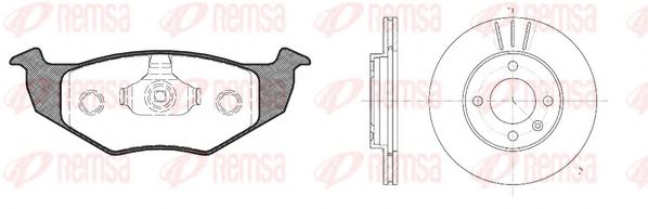 Set frana, frana disc