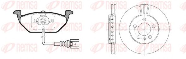 Set frana, frana disc