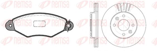 Set frana, frana disc