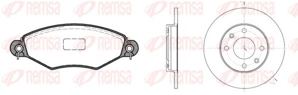 Set frana, frana disc