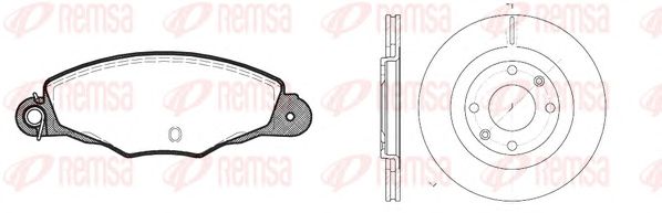 Set frana, frana disc