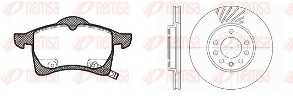 Set frana, frana disc