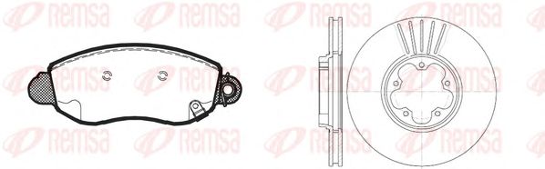 Set frana, frana disc