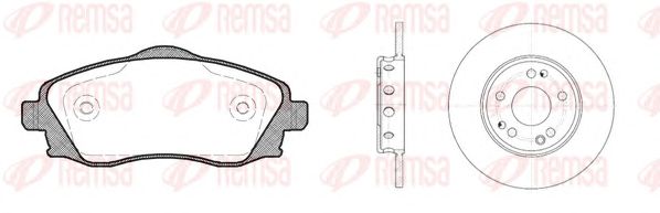 Set frana, frana disc