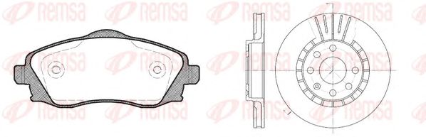 Set frana, frana disc