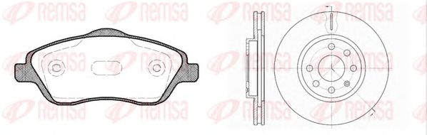 Set frana, frana disc