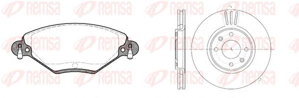 Set frana, frana disc