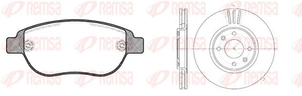 Set frana, frana disc