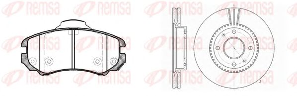 Set frana, frana disc