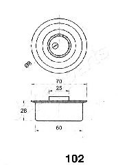 Mecanism tensionare, curea distributie NISSAN/MAZDA SUNNY 1,7D