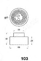 Mecanism tensionare, curea distributie NISSAN SUNNY 1,7D