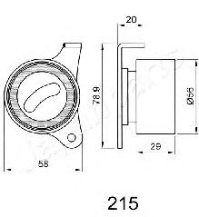 Mecanism tensionare, curea distributie TOYOTA COROLLA 1,3 16V 92-