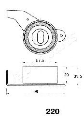 Mecanism tensionare, curea distributie TOYOTA 2,0 CAMRY 86-