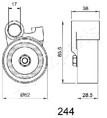 Mecanism tensionare, curea distributie TOYOTA LANDCR. 4,2TD 92-