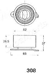 Mecanism tensionare, curea distributie MAZDA 626 2,0 87-91