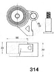 Mecanism tensionare, curea distributie MAZDA 626 2,5 91-