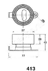 Mecanism tensionare, curea distributie HONDA CIVIC 1.4 94- UK