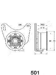 Mecanism tensionare, curea distributie MITSUBISHI L300 2,5D 86-