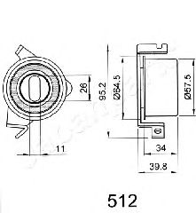 Mecanism tensionare, curea distributie MITSUBISHI COLT 91- 1,8