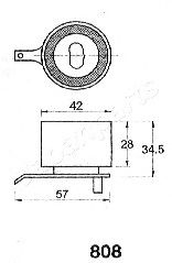 Mecanism tensionare, curea distributie DAEWOO 0,8 TICO/MATIZ