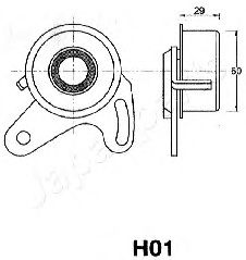 Mecanism tensionare, curea distributie HYNDAI 1,3/1,5 94-