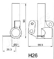 Mecanism tensionare, curea distributie HYUNDAI SONATA 2,0 98-