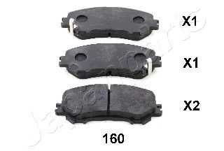 set placute frana,frana disc NISSAN QASHQAI 13-