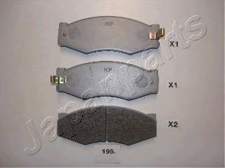 set placute frana,frana disc NISSAN VANETTE 2,0D 86-95