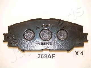 set placute frana,frana disc TOYOTA AURIS 1,4D D4D 07-