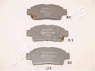 set placute frana,frana disc TOYOTA YARIS 99-