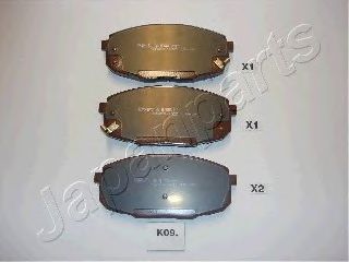 set placute frana,frana disc KIA CEE'D 06-