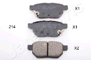 set placute frana,frana disc TOYOTA YARIS 06-/AURIS 07-JAPAN/PRIUS