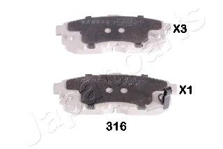 set placute frana,frana disc MAZDA MPV 02-