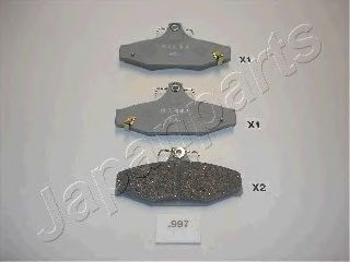 set placute frana,frana disc SSANGYONG KORRANDO/MUSSO 96-