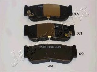 set placute frana,frana disc HYUNDAI SANTA FE 05-