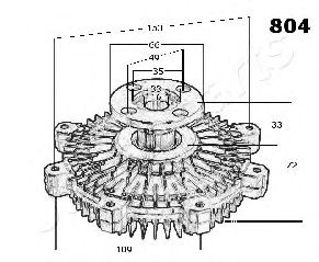 Cupla, ventilator radiator