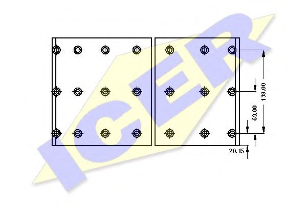 Set garnituri de frictiune, frana tambur