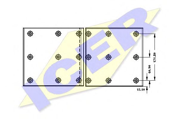 Set garnituri de frictiune, frana tambur