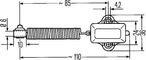 Comutator, lampa frana