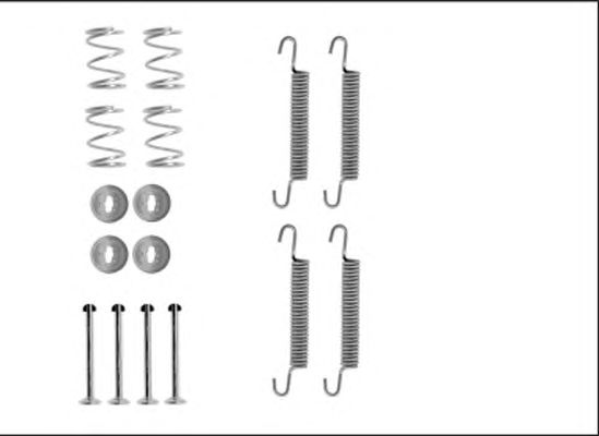 set accesorii, saboti frana parcare