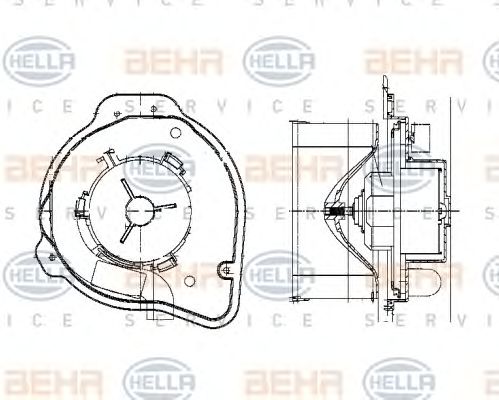 Ventilator, habitaclu VOLVO S70/V70 97-