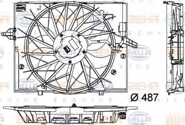 Ventilator, radiator